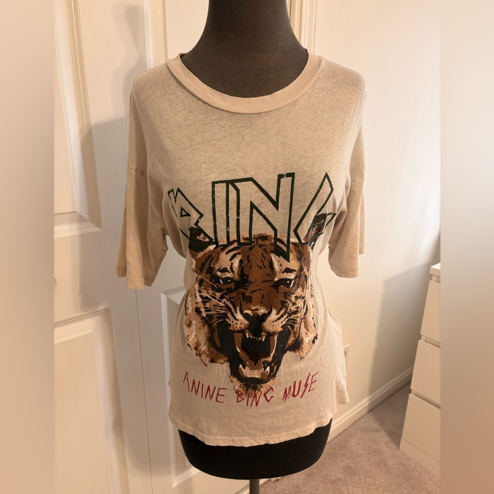 Anine Bing Tiger T-Shirt. Size XS. $120, now $55